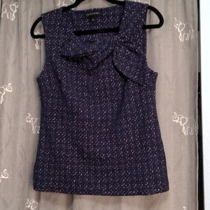 Banana Republic Boucle Tie Front Top